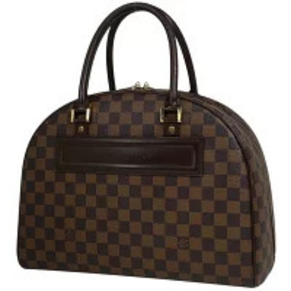 Louis Vuitton Nolita Boston Bag Bowling Handbag Damier Brown